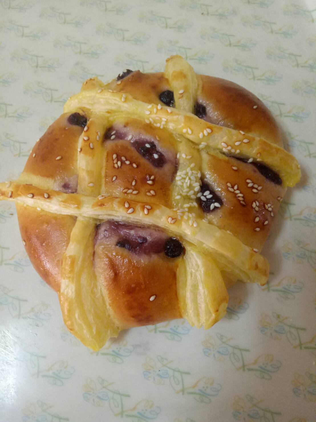 起酥藍莓奶酥麵包